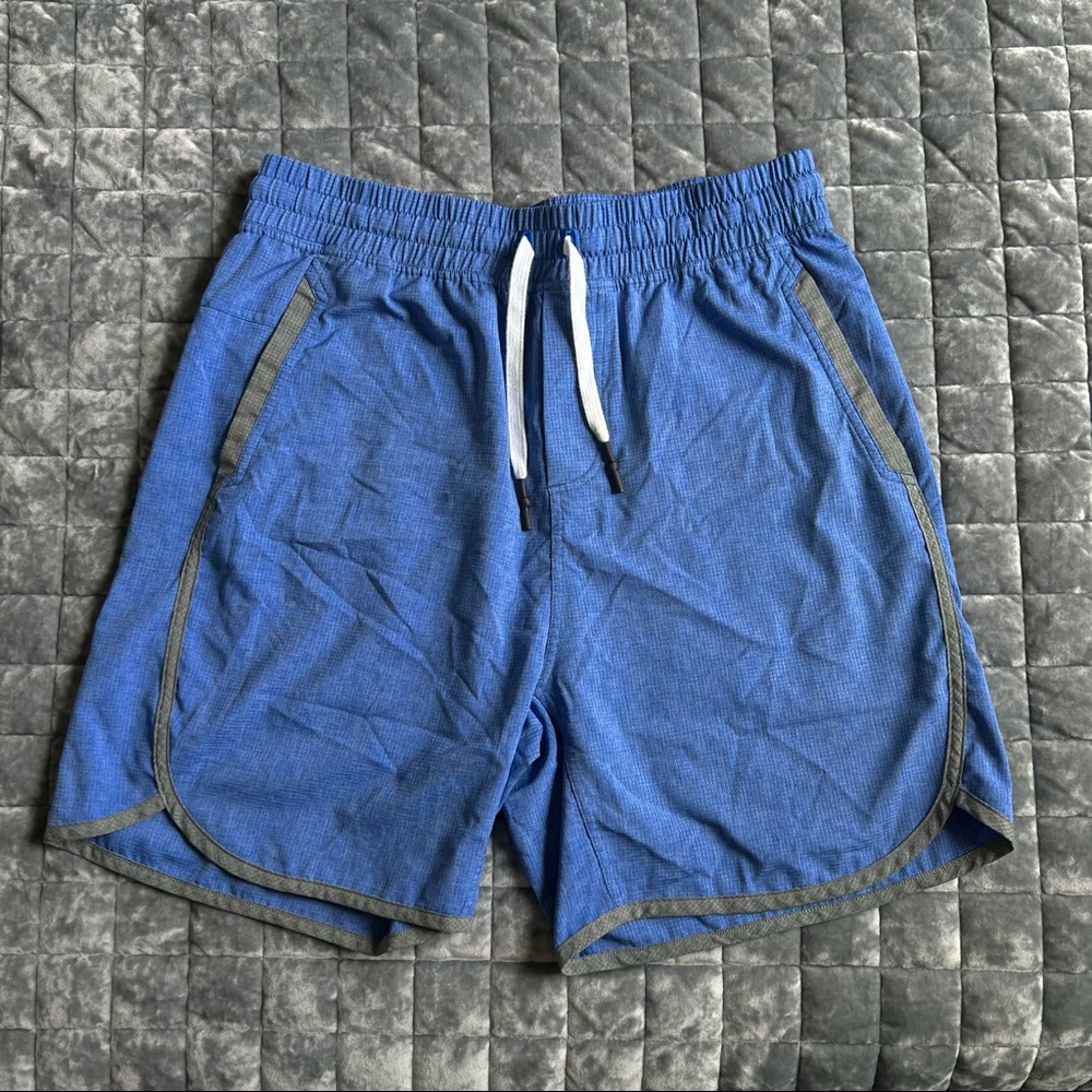Lululemon shorts - Blue with gray trim - size Large